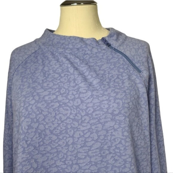 T By Talbots Asymmetrical Zip Pullover Sweatshirt XL - Picture 2 of 8